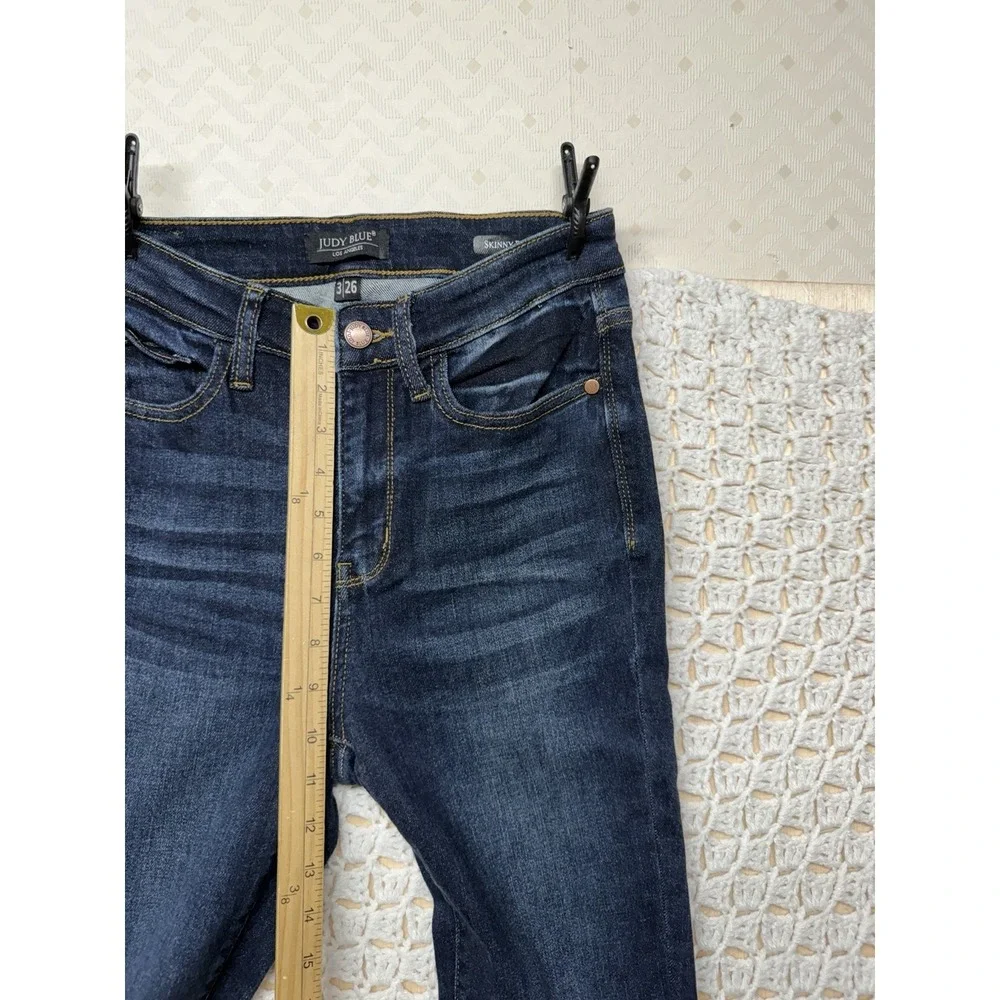 Judy Blue Jeans Women Size 3/26 W26 L28 Blue Denim Skinny Jean